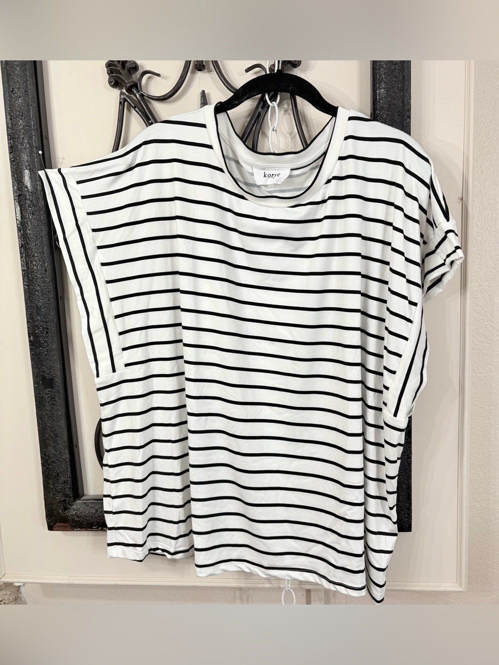 Short Sleeve Korye Striped Top sz 2X